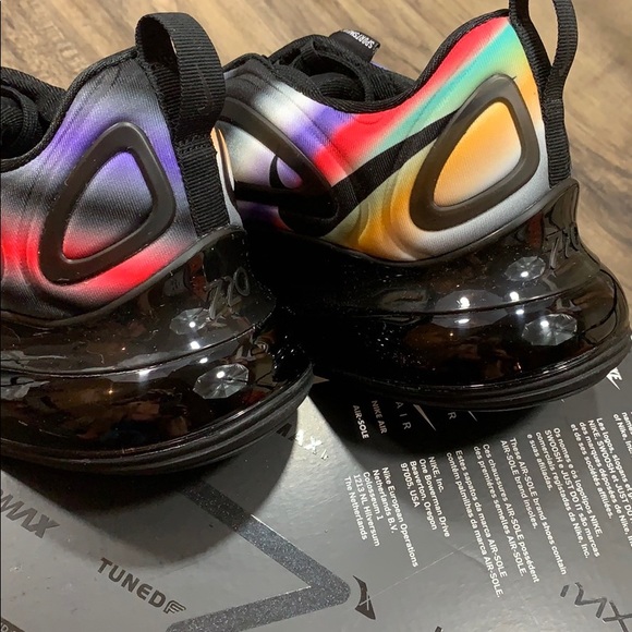 WMNS NIKE AIR MAX 720 (GS) black/metallic silver - Picture 8 of 16